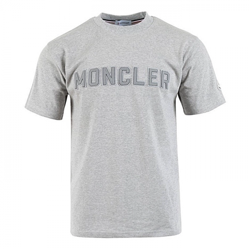 Moncler 가죽 레터링 로고 티셔츠