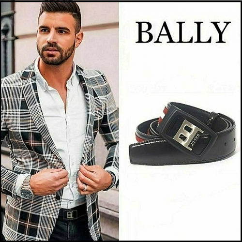 발리 BALLY B로고 삼선 벨트