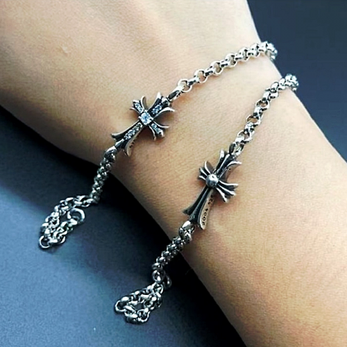 Chrome Hearts 크로스 실버 팔찌 브레이슬릿