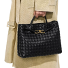 BOTTEGA VENETA 미디엄 안디아모 - 블랙 & 골드