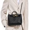 BOTTEGA VENETA 스몰 안디아모 - 블랙 & 골드