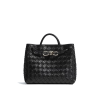 BOTTEGA VENETA 스몰 안디아모 - 블랙 & 실버