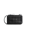 BOTTEGA VENETA 디아고 지퍼 메신저 백 - 블랙