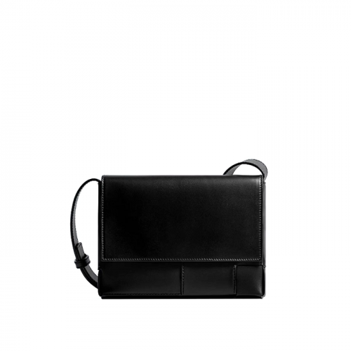 BOTTEGA VENETA 앙골로 메신저 백 - 블랙
