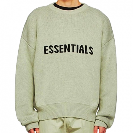 피어오*갓 ESSENTIALS 쟈카드 로고 스웨터