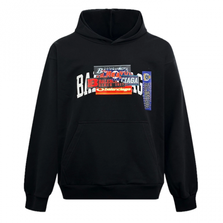 BALENCIAGA 스티커 미디엄 핏 후디