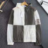 THOM BROWNE 4바 완장 삼선 스트라이프 바람막이 자켓