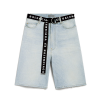 BALENCIAGA 미드 라이즈 웨이스트 벨트 쇼츠