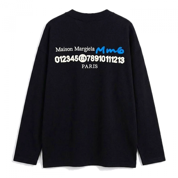 Maison Margiela MM6 체인드 넘버 롱슬리브