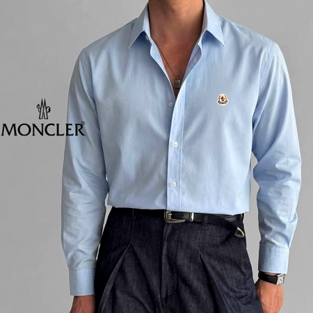Moncler 레드라인 패치 리사이클 오버핏 코튼셔츠
