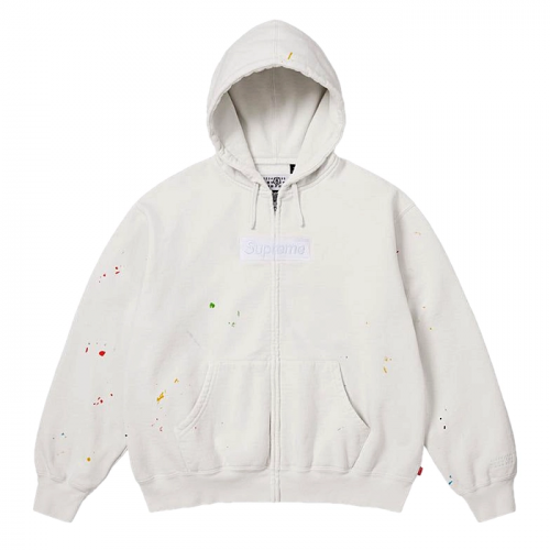 Supreme x  MM6 Maison Margiela 스플레쉬 박스 후디집업