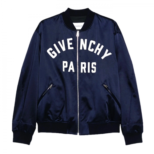 GIVENCHY 새틴 자수 붐버 자켓