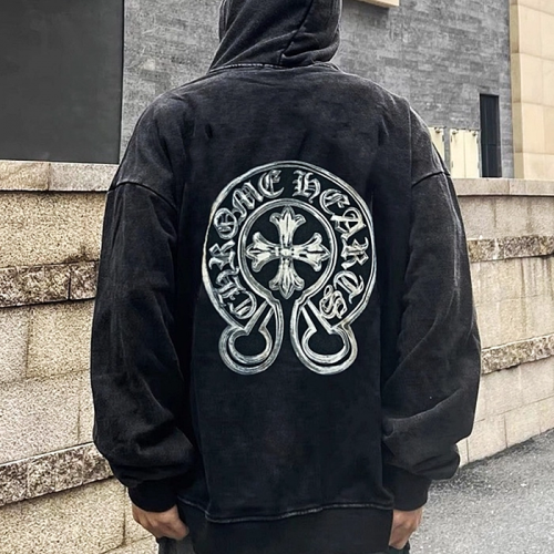 Chrome Hearts 홀스슈 말리부 크로스 워싱 후드