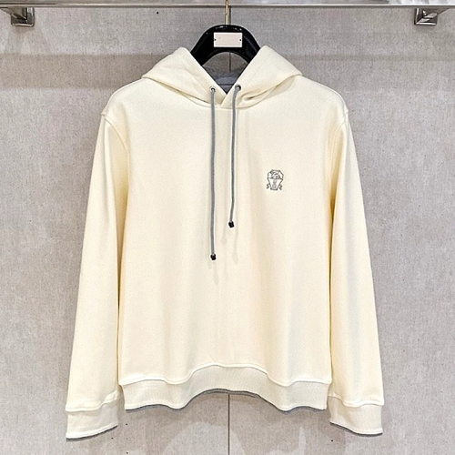 브루넬로 쿠치넬리 BRUNELLO CUCINELLI 톤배색 후드