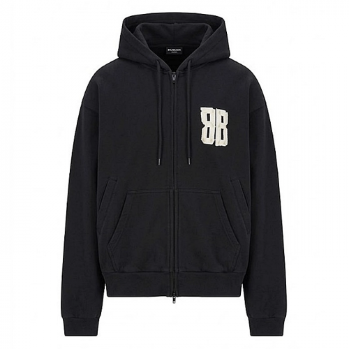 BALENCIAGA 글리터 테이프 후디 집업
