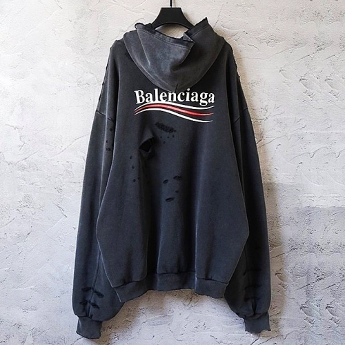 발렌시*가 BALENCIAGA 데미지 후드
