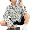 CHANEL CC로고 패턴 트러커 자켓