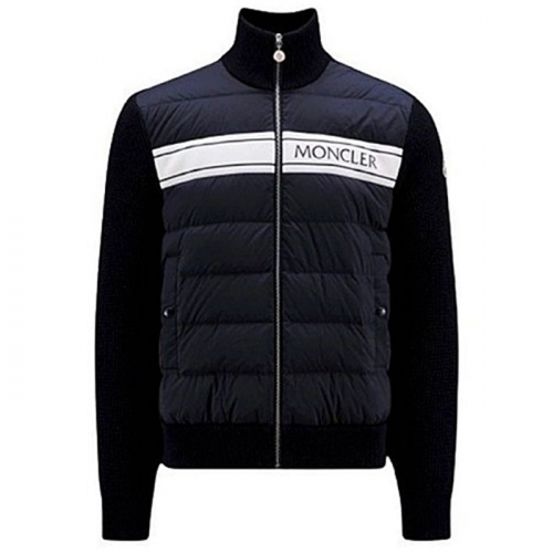MONCLER 로고패치 TRICOT 니트패딩 집업 가디건