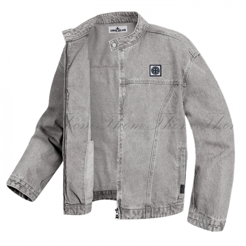 STONE ISLAND 오버핏 라이더 데님 자켓