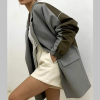 BALENCIAGA 모르빈 오버핏 배색 자켓