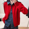 CELINE 데님 레이어드 니트 가디건