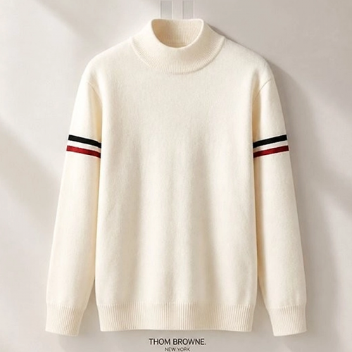 THOM BROWNE 삼선 반목 니트