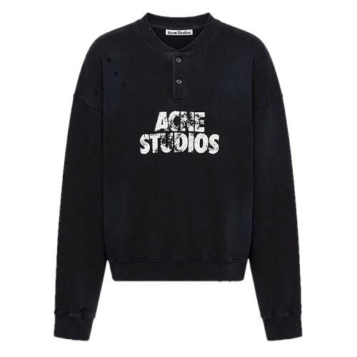 Acne Studios 디스티드 로고 스웻셔츠