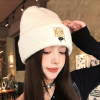 LOEWE 골드 자수 비니모자