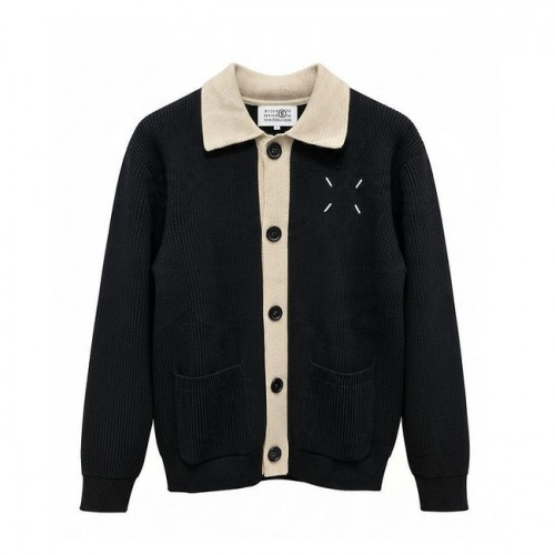 26fw MM6 배색 카라 니트 가디건