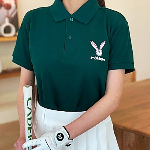MALBON 래빗버킷 카라 티셔츠