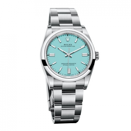 ROLEX 오이스터 퍼페츄얼 스카이블루