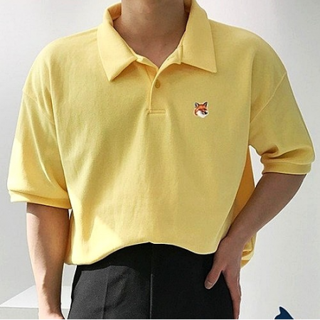 메종키*네 양면 PK 오버핏 카라티