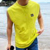 스톤아일*드 STONE ISLAND 디테일링 사각와펜 나시
