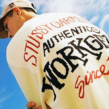 스투시 STUSSY 워크기어 스웨터