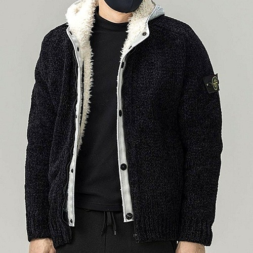 STONE ISLAND 프레지던트 셔닐 풀집업 아우터