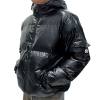 MONCLER 로고패치 메탈 유광 후드패딩