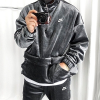 NIKE 자수로고 벨벳 스판 반집업 SET
