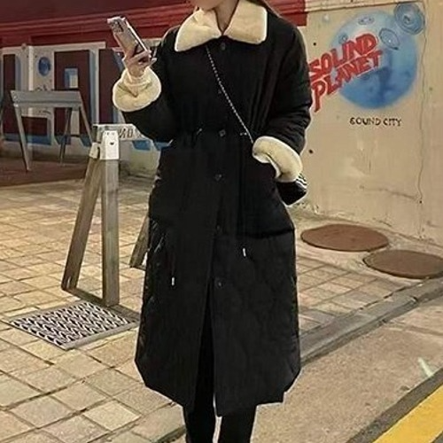 CHAN*L 블래크 롱 패딩