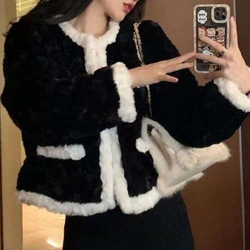 CHAN*L 제니 부클 누빔 자켓