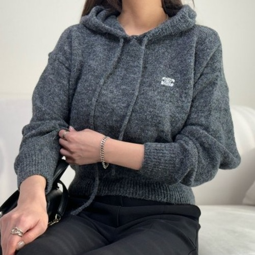 CELI*E 알파카 울니트후드