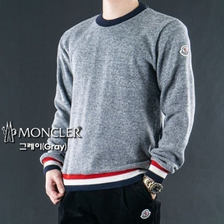 MONCL*R 레이드 삼선 시보리 니트