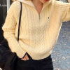 랄프로렌 polo ralphlauren 꽈배기 반집업 니트