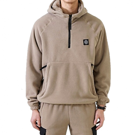 STONE ISLAND 빈티지로고 융기모 후드& 조거 SET