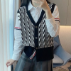 THOM BROW*E 23FW 4바 트위스트 케이블 울 베스트