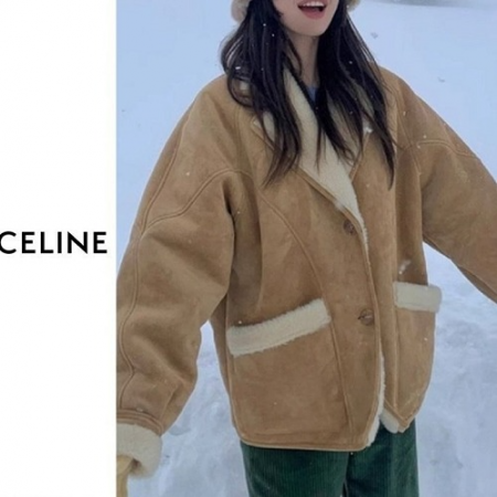 CELI*E 허쉬 양털 무스탕