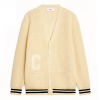 CELINE 코튼 PARIS 패치 롱 컬리지 가디건