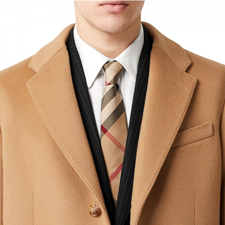 BURBERRY 클래식컷 체크 실크 넥타이