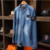 스톤아일*드 STONE ISLAND 리비아 워싱청 셔츠