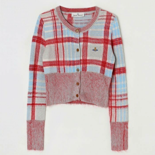 비비안 웨스트*드 Vivienne Westwood 마드라스 가디건