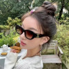 CHAN*L   스퀘어 로노 선글라스 고급